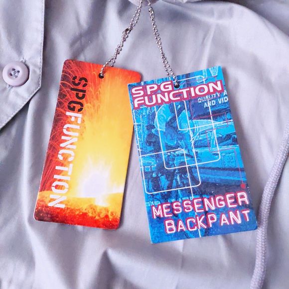 Southpole Function Gray Messenger Backpant Men's Sz XXL Y2K Vintage NOS - Picture 5 of 13